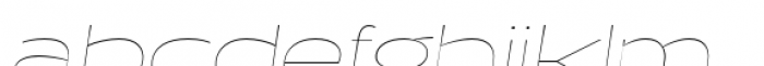 Halogen Flare Hairline Oblique Font LOWERCASE