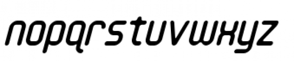 Handheld Round Italic Font LOWERCASE