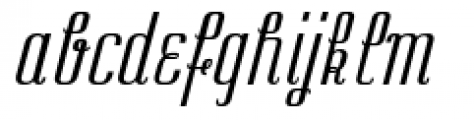 Harmonium Italic Font LOWERCASE