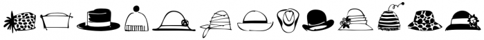 Hat Doodles Font LOWERCASE