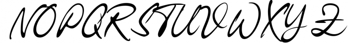 Hagia Signature Font UPPERCASE
