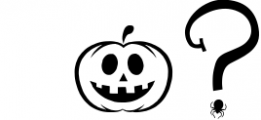 Halloween Font | Halloween Script with Bonus Extras! 2 Font OTHER CHARS