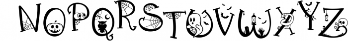 Halloween Font | Halloween Script with Bonus Extras! 2 Font UPPERCASE