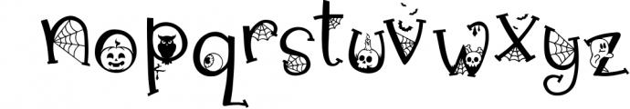 Halloween Font | Halloween Script with Bonus Extras! 2 Font LOWERCASE