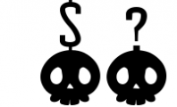 Halloween Skull Display font Font OTHER CHARS