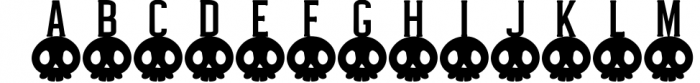 Halloween Skull Display font Font UPPERCASE