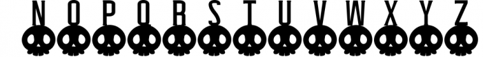 Halloween Skull Display font Font UPPERCASE