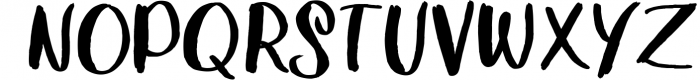 Handster typeface Font UPPERCASE