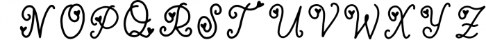 Handwritten Monogram Font - Four Styles Font UPPERCASE