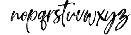 Hangster Brush 1 Font LOWERCASE