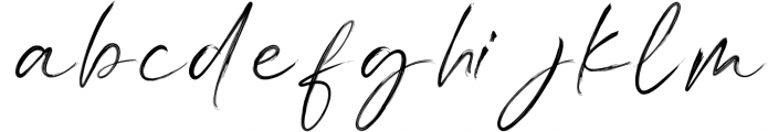 Hannah Gillberth Handwritten Brush Font Font LOWERCASE