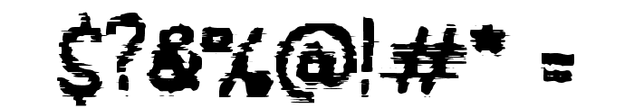HACK GLITCH Font OTHER CHARS