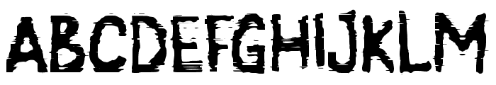 HACK GLITCH Font UPPERCASE