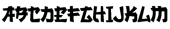 HANBAI Font UPPERCASE