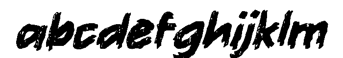 HARE Font LOWERCASE