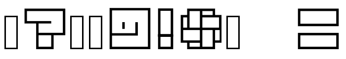 Habesha_Blocks_OUTLINES Font OTHER CHARS