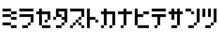 HachipochiEightKt Font LOWERCASE