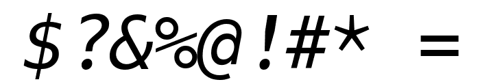Hack Oblique Font OTHER CHARS
