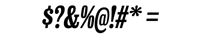 Hackensack SemiBold Italic Font OTHER CHARS