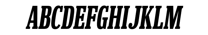 Hackensack SemiBold Italic Font UPPERCASE