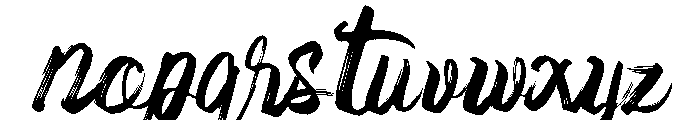 Hacker Draft Font LOWERCASE