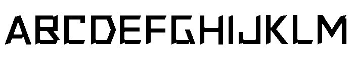 Hackout Font UPPERCASE