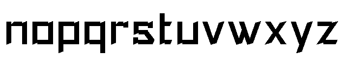 Hackout Font LOWERCASE