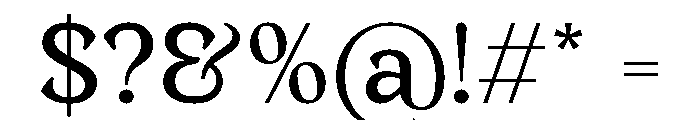 Hague Demo Font OTHER CHARS