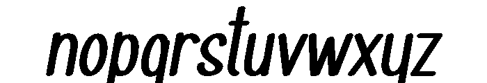Haiesley Sans Demo Bold Italic Font LOWERCASE