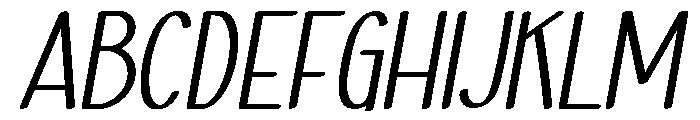Haiesley Sans Demo Italic Font UPPERCASE