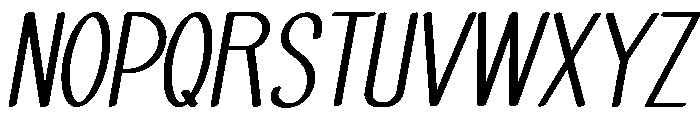 Haiesley Sans Demo Italic Font UPPERCASE
