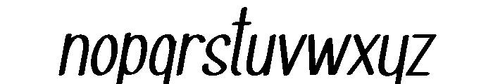 Haiesley Sans Demo Italic Font LOWERCASE