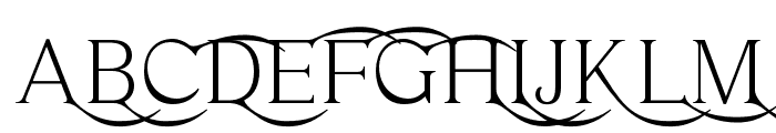 Haigrast Serif Deco PERSONAL Regular Font UPPERCASE