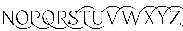 Haigrast Serif Deco PERSONAL Regular Font UPPERCASE