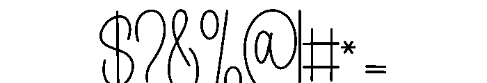 Hailstone Font OTHER CHARS