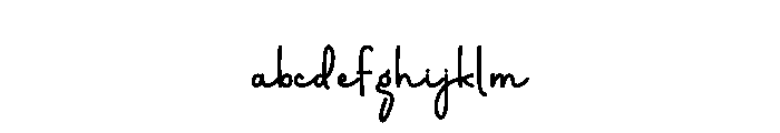Hailstone Font LOWERCASE