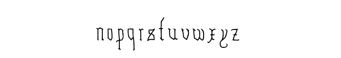 Hairline Quadrata Font LOWERCASE