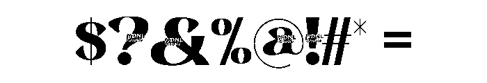Hakiny Demo Font OTHER CHARS