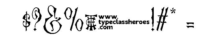 Hakorida DEMO Font OTHER CHARS