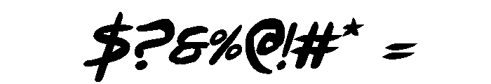 Hakturus Bold Italic Font OTHER CHARS