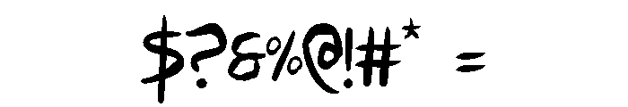 Hakturus Condensed Font OTHER CHARS