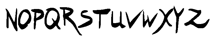 Hakturus Condensed Font UPPERCASE