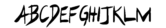 Hakturus Condensed Font LOWERCASE