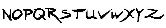 Hakturus Expanded Font UPPERCASE