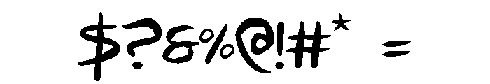 Hakturus Regular Font OTHER CHARS