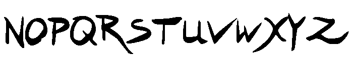 Hakturus Regular Font UPPERCASE