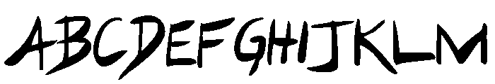 Hakturus Regular Font LOWERCASE