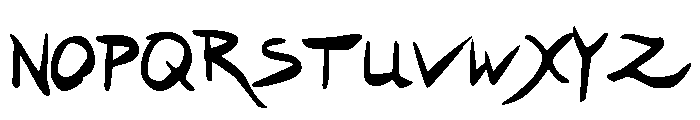 Hakturus Regular Font LOWERCASE