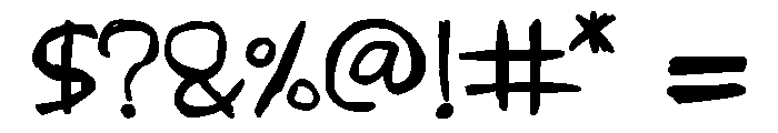 Half-A*s Font OTHER CHARS
