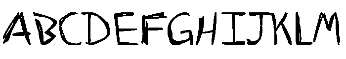Half-A*s Font UPPERCASE